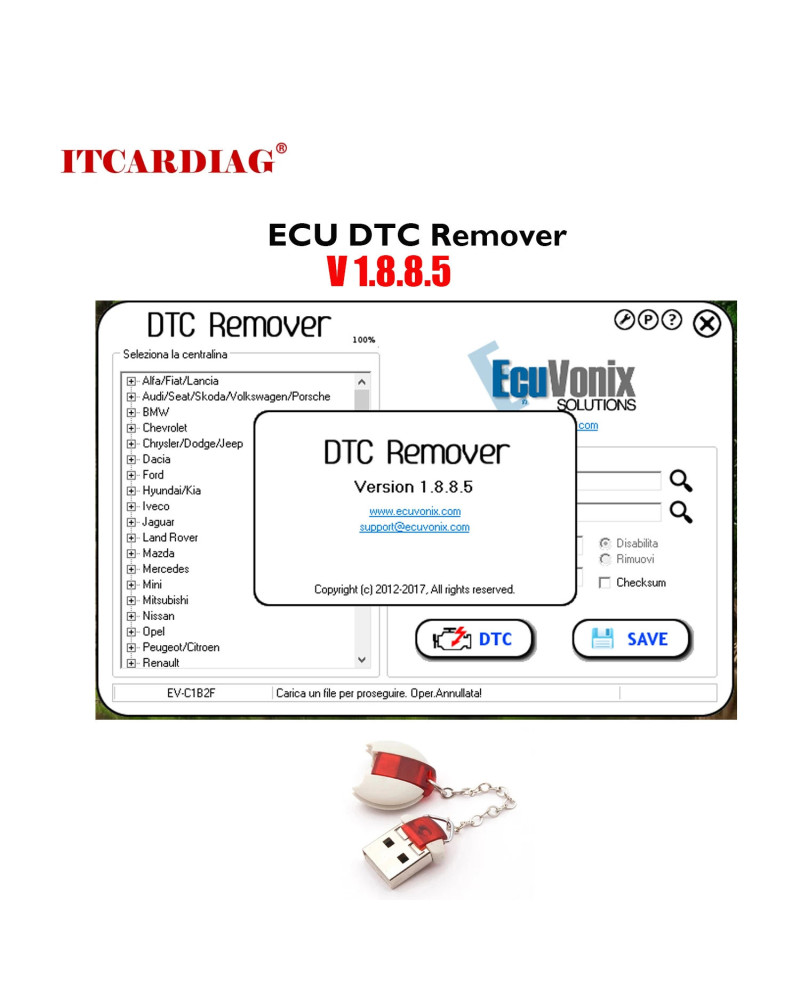 ECU DTC Remover 1.8.8.5 DTCRemover Remove or Disable DTCs in Different