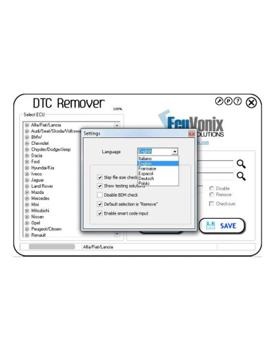 ECU DTC Remover 1.8.8.5 DTCRemover Remove or Disable DTCs in Different