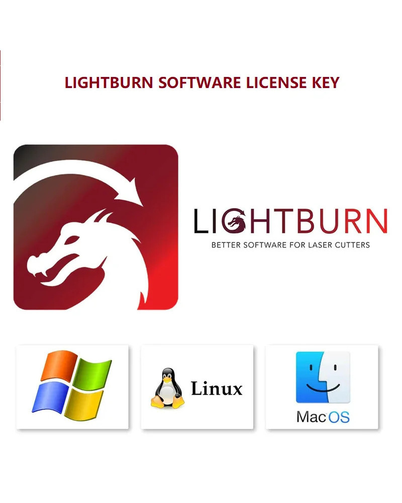 LightBurn Software Gcode License Key For Laser Engraving Machine