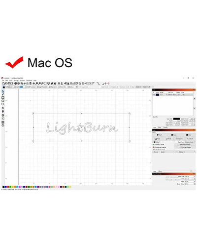 LightBurn Software Gcode License Key For Laser Engraving Machine
