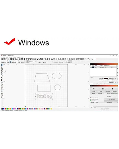 LightBurn Software Gcode License Key For Laser Engraving Machine