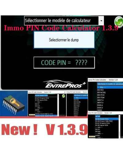 Immo PIN Code Calculator 1.3.9 software decode pin code on many PSA ec