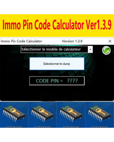 Immo PIN Code Calculator 1.3.9 software decode pin code on many PSA ec