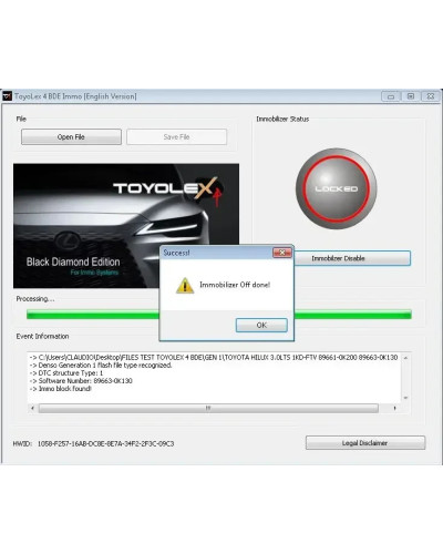 ToyoLex 4 BDE Software + TOYOTA LEXUS Stock File ECU Origin 3000 files