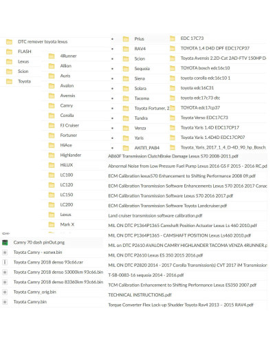 ToyoLex 4 BDE Software + TOYOTA LEXUS Stock File ECU Origin 3000 files