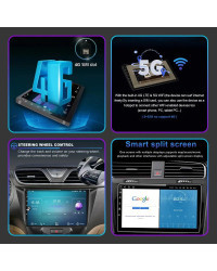 Radio con GPS para coche, reproductor Multimedia con Android 13, Carplay, estéreo, inalámbrico, 2Din, pantalla táctil, para Ford