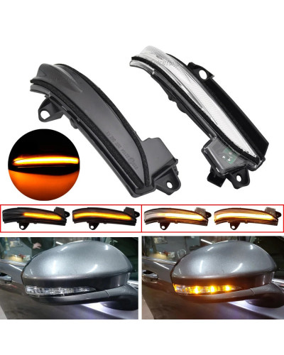 2 uds intermitente dinámico para Ford Fusion Mondeo versión de EE. UU. luz indicadora de espejo de señal de giro LED 2013 2014 2