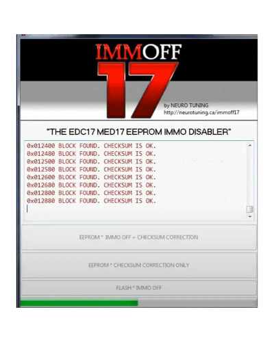 IMMO OFF 17 IMMOFF17 Software Activate Version EDC17 MED 17 Immo Off E