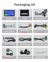 Radio con GPS para coche, reproductor Multimedia con Android 12, 2DIN, ocho núcleos, 4G, dsp, Carplay, para Ford Fiesta 2009, 20