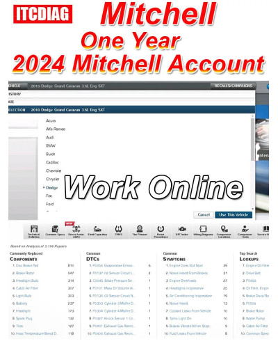 2024 Newest Mitchell One Year Online Account Fast and Stable Car Diagn