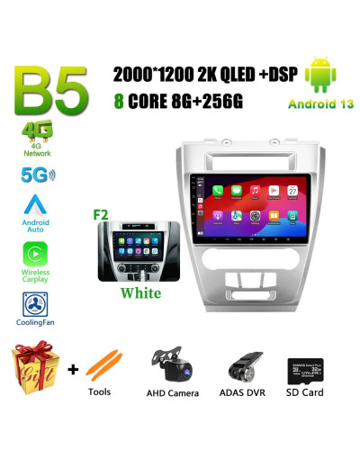 Android 13 para Ford Mondeo 2009-2012 Radio de coche navegación GPS Multimedia driveplay cámara universal carplay 360