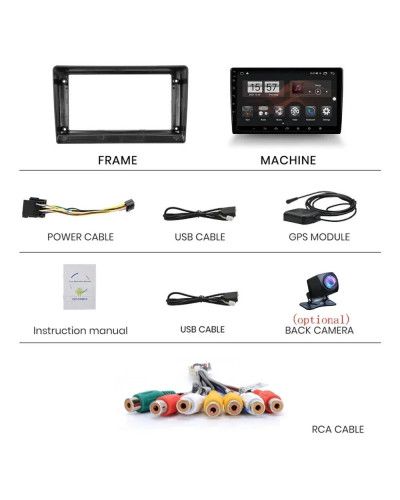 Android 13 para Ford Mondeo 2009-2012 Radio de coche navegación GPS Multimedia driveplay cámara universal carplay 360