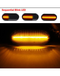 Indicador lateral dinámico LED para señal de giro, intermitente para Volkswagen VW Bora Golf 3 4 Passat 3BG Polo SB6 SEAT Ibiza 