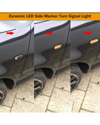 Indicador lateral dinámico LED para señal de giro, intermitente para Volkswagen VW Bora Golf 3 4 Passat 3BG Polo SB6 SEAT Ibiza 