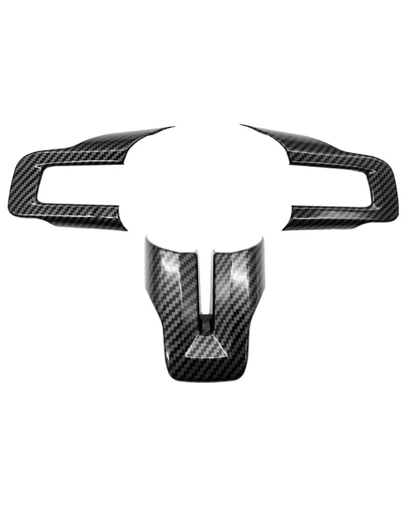 Cubierta de Panel de volante estilo fibra de carbono, pegatina embellecedora para Ford Mustang 2015-2023, accesorios interiores 