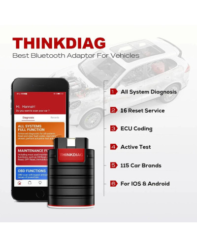 THINKCAR Thinkdiag New Version All System Full Software 1 Year Free OB