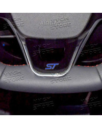 Calcomanía de Metal 3d para volante de coche, insignia ST, emblema para Ford Focus MK2 MK3.5 MK4 Kuga Puma Fiesta ST, accesorios