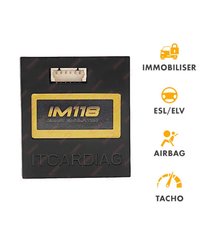 ITCARDIAG IM118 Emulator Universal IMMO Off Immobilizer ESL ELV Airbag