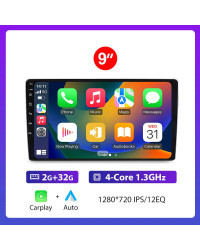 Baidayu-reproductor Multimedia Universal para coche, Radio con Android, 2Din, WIFi, Carplay, 7/9/10 pulgadas, para Nissan, Kia, 