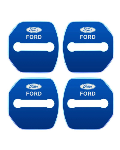 Cubierta protectora para cerradura de puerta de coche, accesorio con emblema para Ford Kuga Territory Focus RS Escort Fiesta Mon