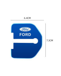 Cubierta protectora para cerradura de puerta de coche, accesorio con emblema para Ford Kuga Territory Focus RS Escort Fiesta Mon