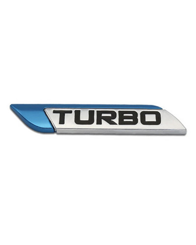 DSYCAR-pegatina de Metal 3D TURBO turbocargado para coche, calcomanías con logotipo, emblema, insignia, estilo de coche, accesor