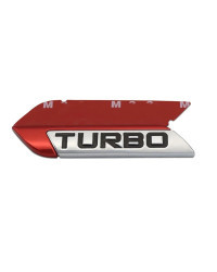 DSYCAR-pegatina de Metal 3D TURBO turbocargado para coche, calcomanías con logotipo, emblema, insignia, estilo de coche, accesor