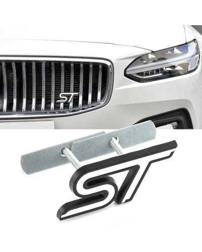 Pegatina 3D para coche, insignia con emblema ST, calcomanía para parrilla delantera del capó, Logo ST, Focus, Fiesta, Ecosport, 