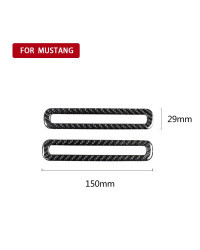 Pegatinas de fibra de carbono para puerta de coche, cubierta decorativa para Ford Mustang, accesorios interiores, 1 par