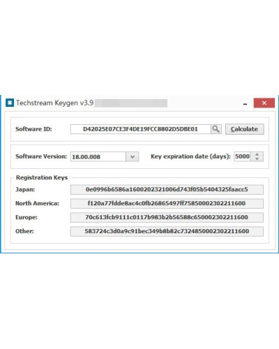 Newest Version FOR TOYOTA TIS Techstream 18.00.008 software Link and A