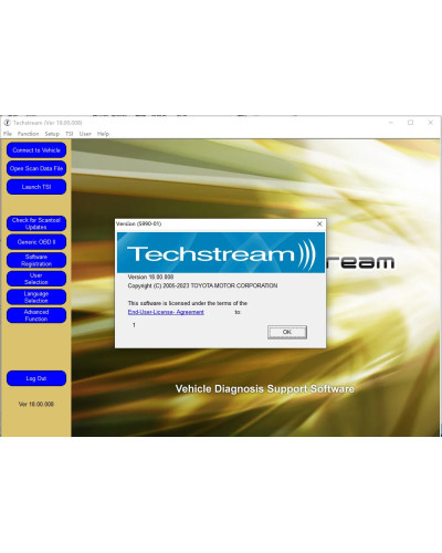 Newest Version FOR TOYOTA TIS Techstream 18.00.008 software Link and A