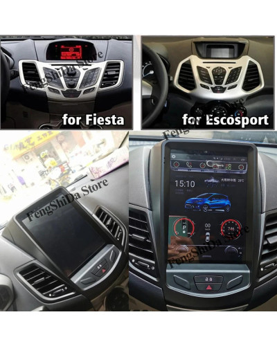 Android Carplay para Ford Fiesta MK7 2009-2016 9,7 pulgadas estilo Tesla Radio de coche reproductor Multimedia Bluetooth 5G Wifi