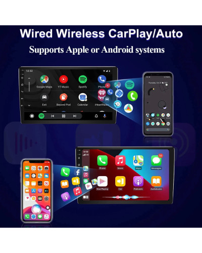 Android Carplay para Ford Fiesta MK7 2009-2016 9,7 pulgadas estilo Tesla Radio de coche reproductor Multimedia Bluetooth 5G Wifi