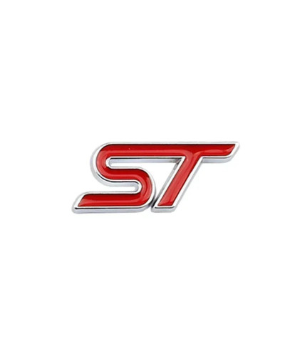 Logotipo de Metal 3D ST para volante de coche, emblema adhesivo para Ford Focus 2, 3, MK2, MK3, MK4, MK7, Fiesta, Kuga, Explorer