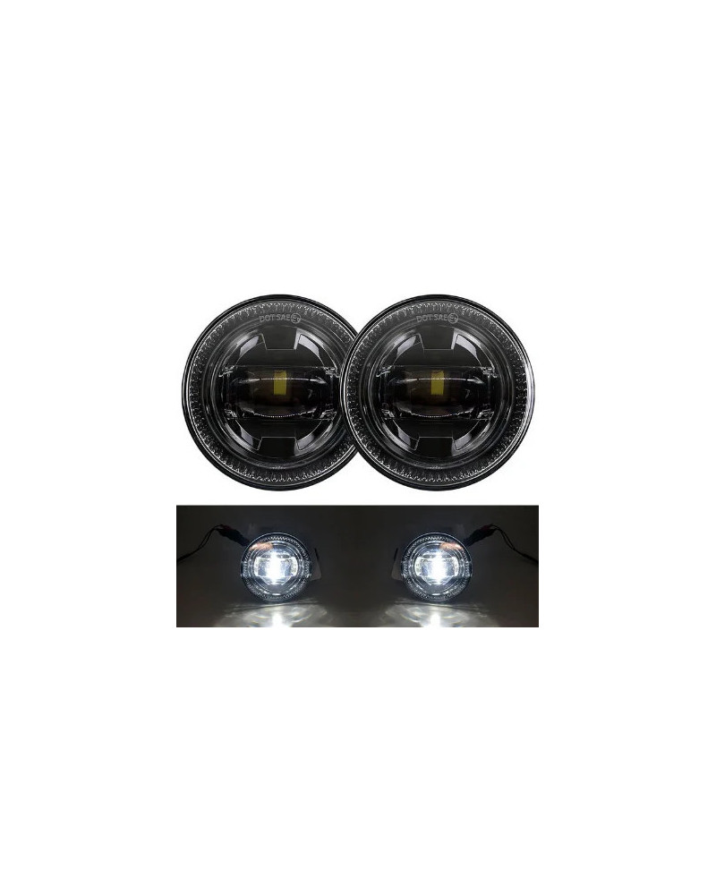 Luces LED antiniebla redondas, lámparas de parachoques para Ford F150, 2009-2014 Morimoto, lámpara LED antiniebla de 2400 lúmene