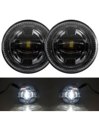 Luces LED antiniebla redondas, lámparas de parachoques para Ford F150, 2009-2014 Morimoto, lámpara LED antiniebla de 2400 lúmene