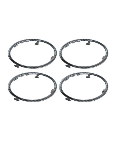 Embellecedor de aire acondicionado para coche, 4 piezas, decoración de salida, anillo circular, pegatina para Ford Focus 2 MK2 2