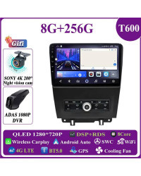 Radio con GPS para coche, reproductor Multimedia con Android 14, Carplay, pantalla estéreo, para Ford Mustang V S-197, 2009, 201