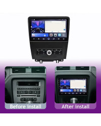 Radio con GPS para coche, reproductor Multimedia con Android 14, Carplay, pantalla estéreo, para Ford Mustang V S-197, 2009, 201