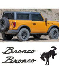 Insignia de emblema de Metal 3D para coche, calcomanías adhesivas para Ford Bronco 2022 2023, logotipo deportivo, accesorios de 