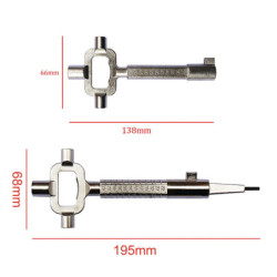 Sliver Locksmith Tool Multi Purpose Lock Cylinder Auxiliary Adjustment Lever Cylinder Gauge Cam Turner Spindle Turner Hand Tools