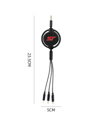 Cable de datos de carga rápida, accesorio multifuncional 3 en 1 de 100W para FORD Focus ST x 2 3 Kuga FIESTA MONDEO STLine