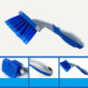 Brosse à anneau en acier pour l'entretien de la voiture, outil de lavage de voiture, brosse de moyeu de roue, brosse bleue BLOHo