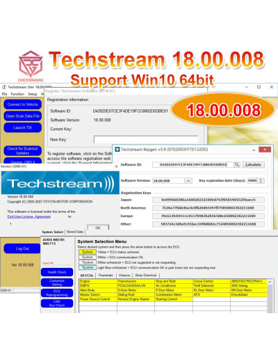 V18.00.008 Active Code Work With MINI VCI ForToyota OTC Auto Scanner T