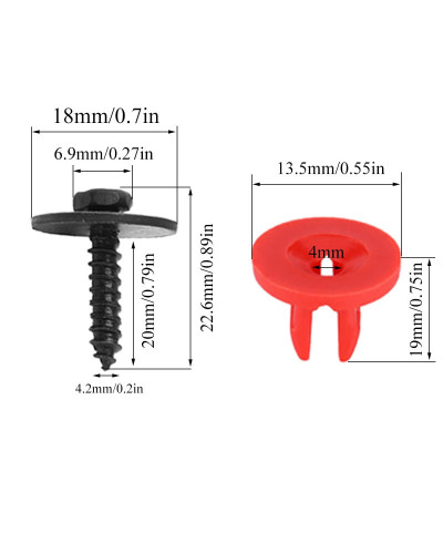 APKTNKA-Clips de cubierta inferior de motor, tornillos, protector de cubierta inferior para Ford Focus MK2, MK3, Mondeo MK3, MK4