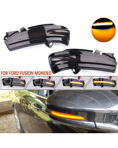 Intermitente dinámico para FORD MONDEO MK5 2014-2019 MKV 5 luz LED de intermitente lámpara lateral 2015 2016 2017 2018 MK V CD C