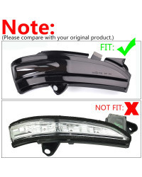 Intermitente dinámico para FORD MONDEO MK5 2014-2019 MKV 5 luz LED de intermitente lámpara lateral 2015 2016 2017 2018 MK V CD C