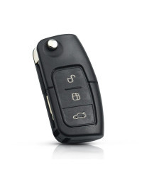 KEYYOU-llave remota de coche con Chip ID60/63, 3 botones, 433Mhz, para Ford Fusion, Focus, Mondeo, Fiesta, Galaxy, HU101/FO21 Bl