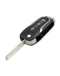 KEYYOU-llave remota de coche con Chip ID60/63, 3 botones, 433Mhz, para Ford Fusion, Focus, Mondeo, Fiesta, Galaxy, HU101/FO21 Bl