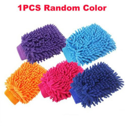 Car Wash Gloves Cleaner Coral Velvet Multi-function Auto Detailing Dust Removal Super Soft Microfiber Cleaning Cloth Automobile